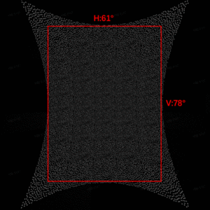 MCPD383940V2-61×78°  Dot-Projector Metalens